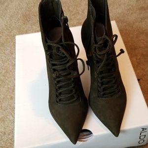 Olive Green Aldo Booties